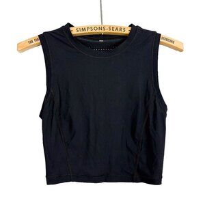 Calia by Carrie Underwood Womens Mesh Back Activewear Tank Top Black XS